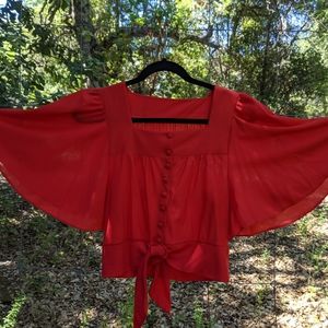 Vintage Bell Sleeve Top